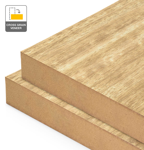 Tasmanian Ash Veneer Quarter Cut Cross Grain on MDF