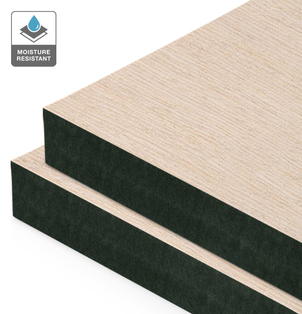 Crema Reconstituted Veneer on Black Moisture Resistant MDF – Bord Products