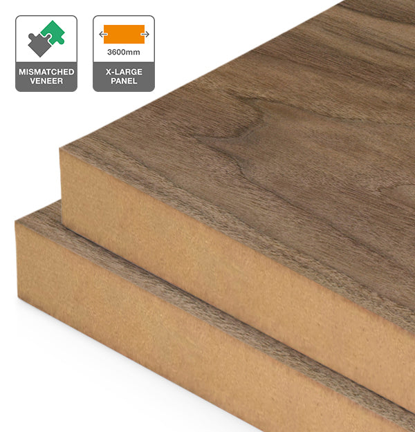 American Walnut Veneer Mismatched on MDF 3600L