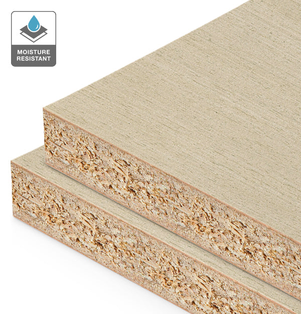 White Pepper Reconstituted Veneer on HMR Moisture Resistant Particlebo ...
