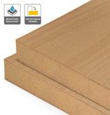 Beech Veneer Crown Cut Cross Grain on Moisture Resistant MDF