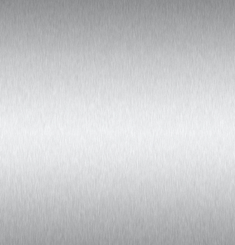 Brushed Aluminium Laminate on HMR Moisture Resistant Particleboard