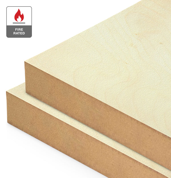 Birch Veneer Rotary on Fire Rated MDF – Bord Products