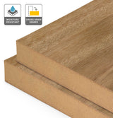 Blackbutt Veneer Crown Cut Cross Grain on Moisture Resistant MDF