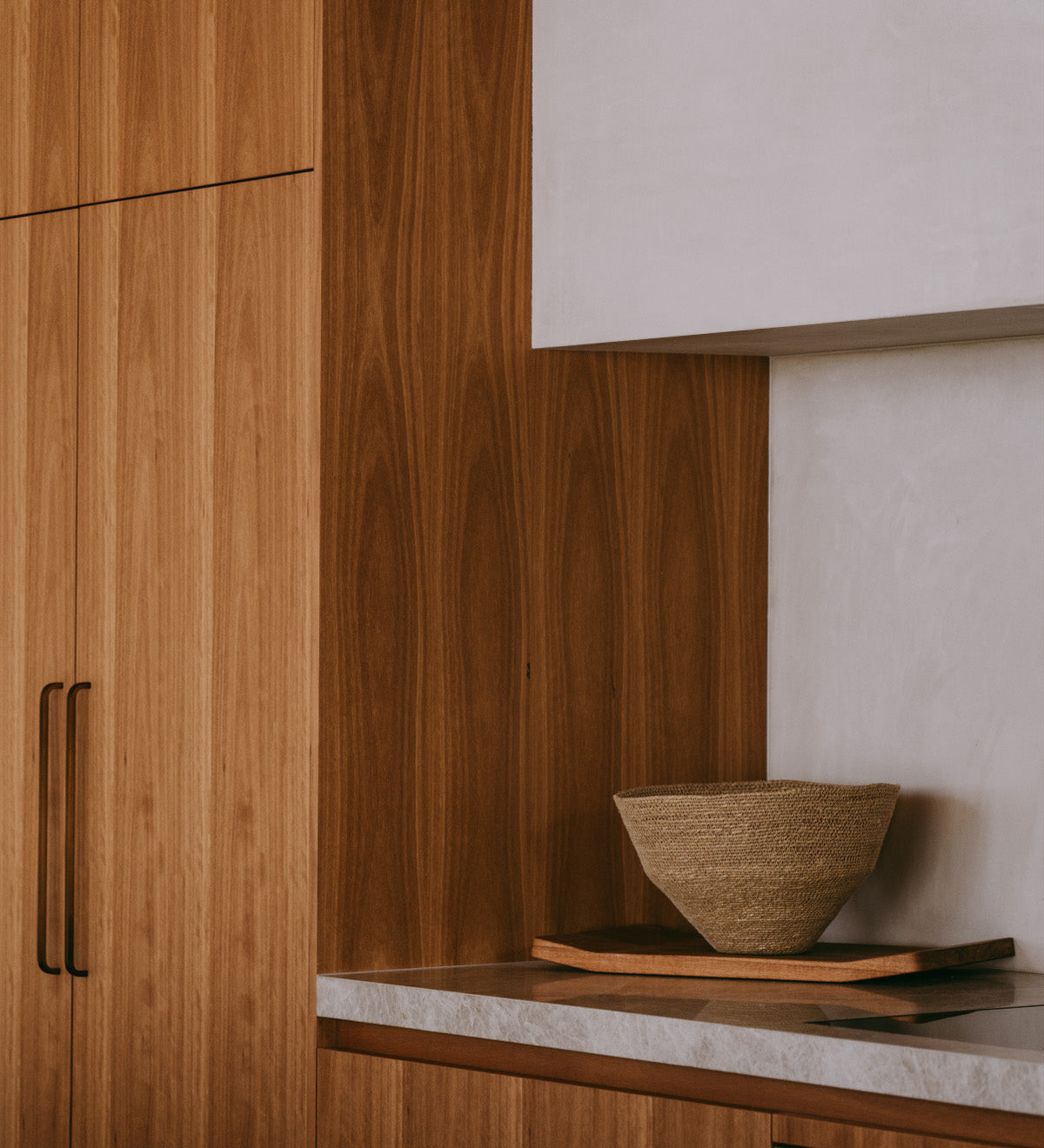 Blackbutt Veneer Crown Cut on MDF