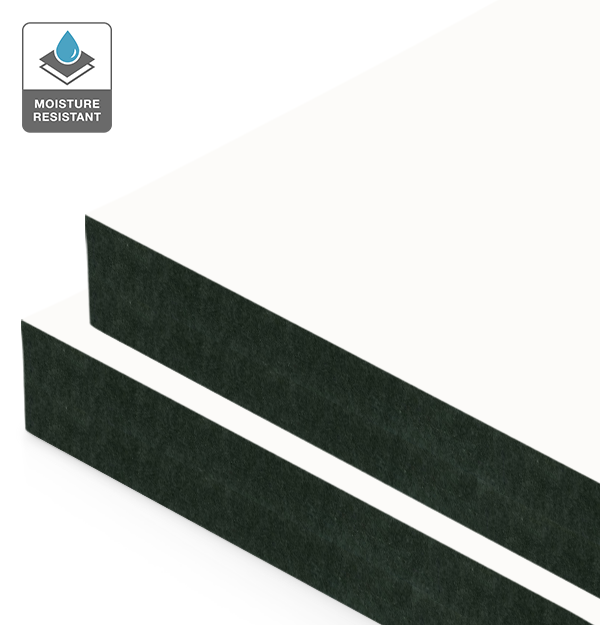 Cool White EVOTONE on Black Moisture Resistant MDF