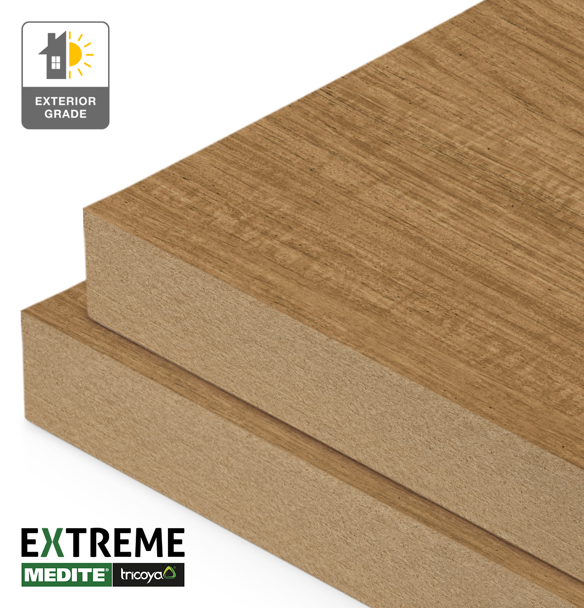 Feature Gum EVOGRAIN Hyperreal on Tricoya Extreme Exterior MDF