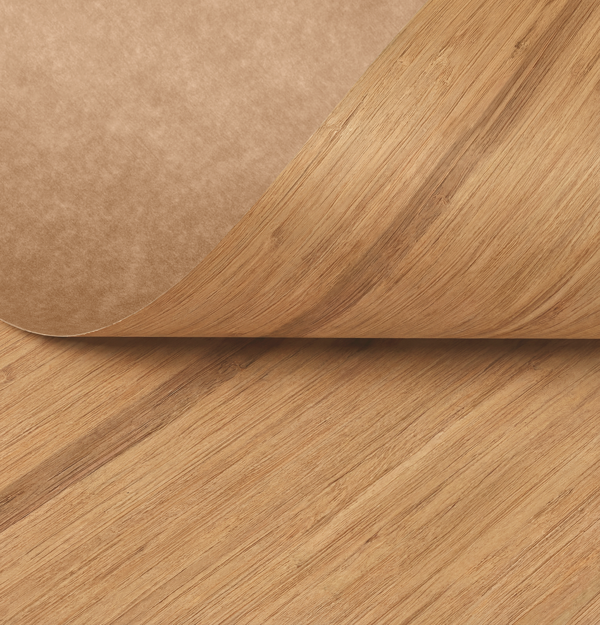 LETO Narrow Grain Carbonised Bamboo Veneer on Paper Back
