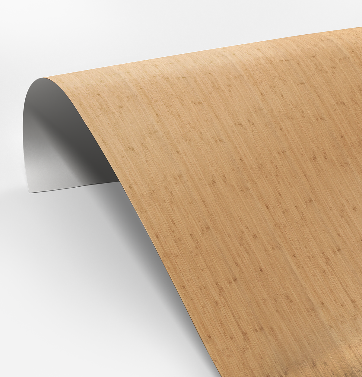 LETO Narrow Grain Natural Bamboo Veneer on Laminate