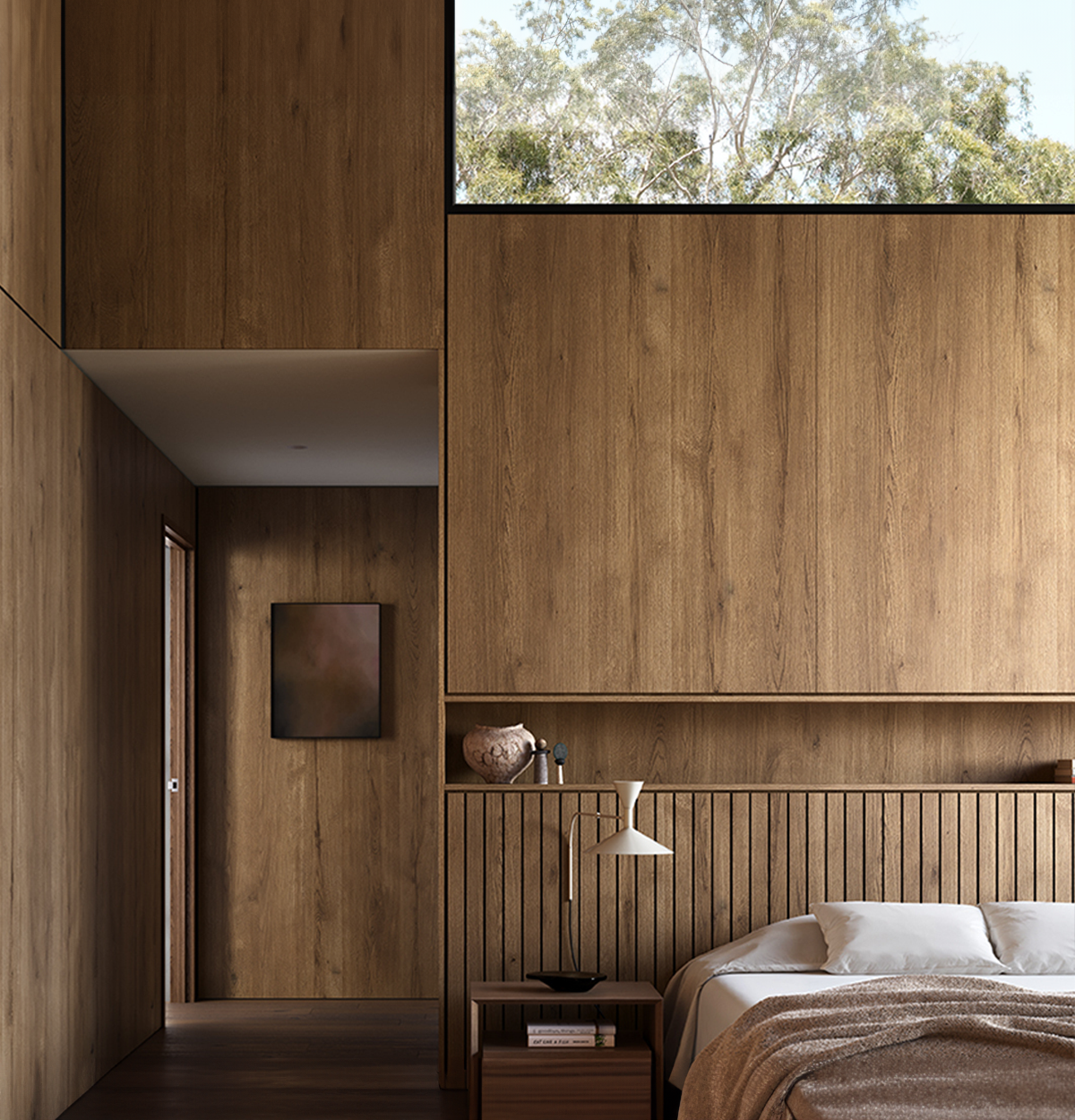 Laminex Classic Flat Planked Urban Oak Wall Panels