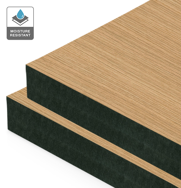 Linea Oak EVOGRAIN Hyperreal on Black Moisture Resistant MDF