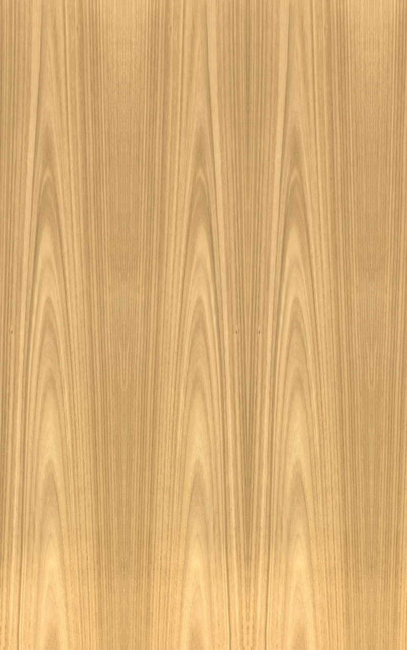 Plantation Oak Veneer Crown Cut on Black Moisture Resistant MDF