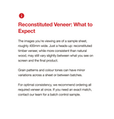 Shellgrit Reconstituted Veneer on HMR Moisture Resistant Particleboard