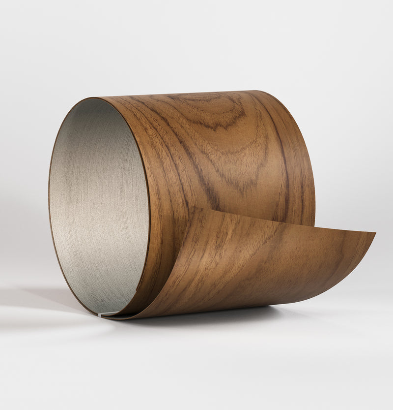 Teak Veneer Crown Cut on Pre-Glued Leaf