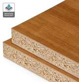 Teak Veneer Quarter Cut on HMR Moisture Resistant Particleboard