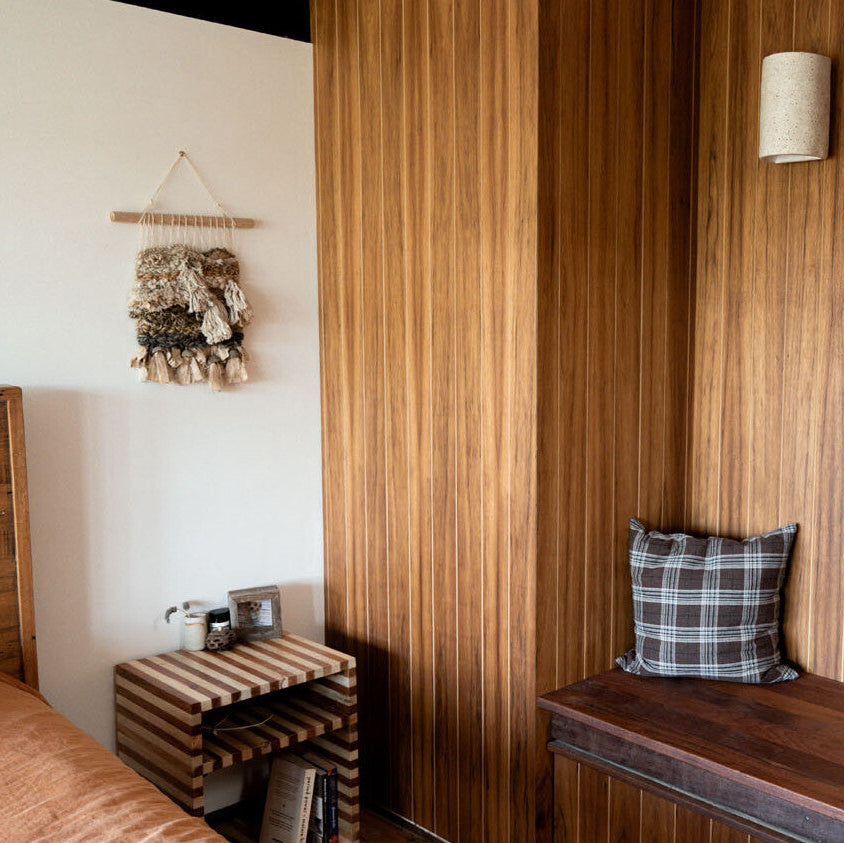 Touchwood Blackwood Veneer VJ Panelling on MDF