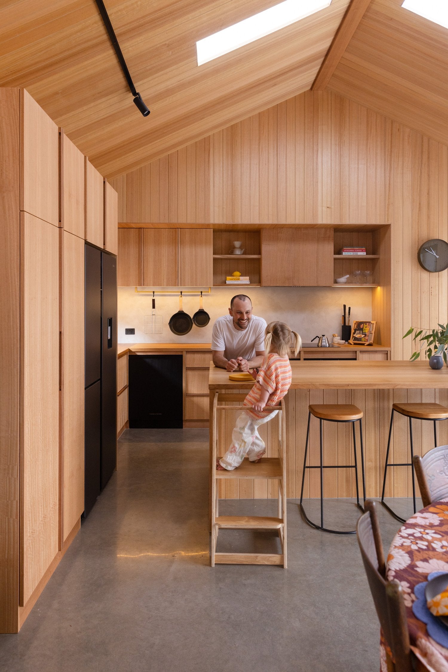 Touchwood Tasmanian Oak Veneer VJ Panelling on MDF