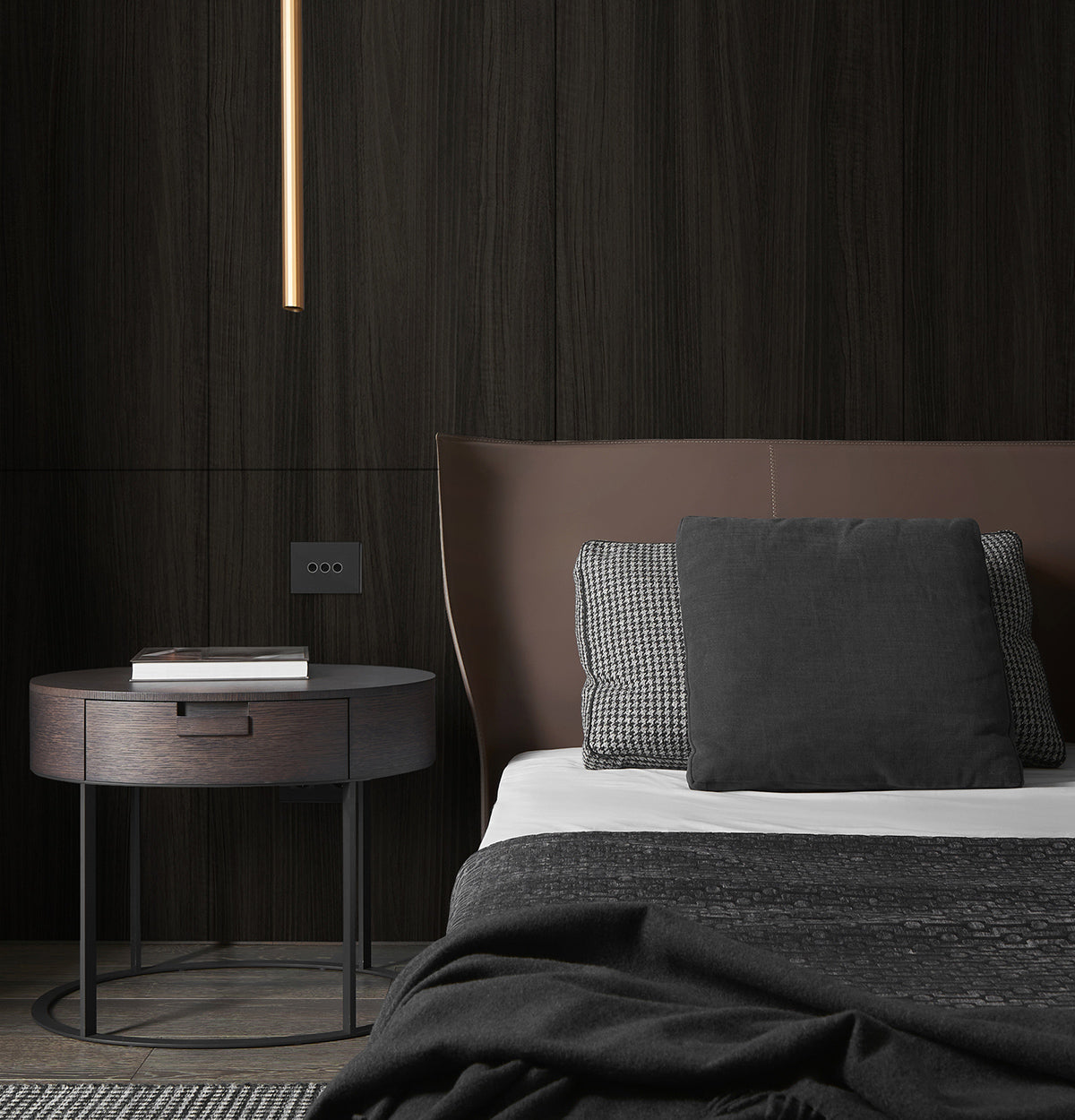 Vento Walnut EVOGRAIN Hyperreal on Plywood