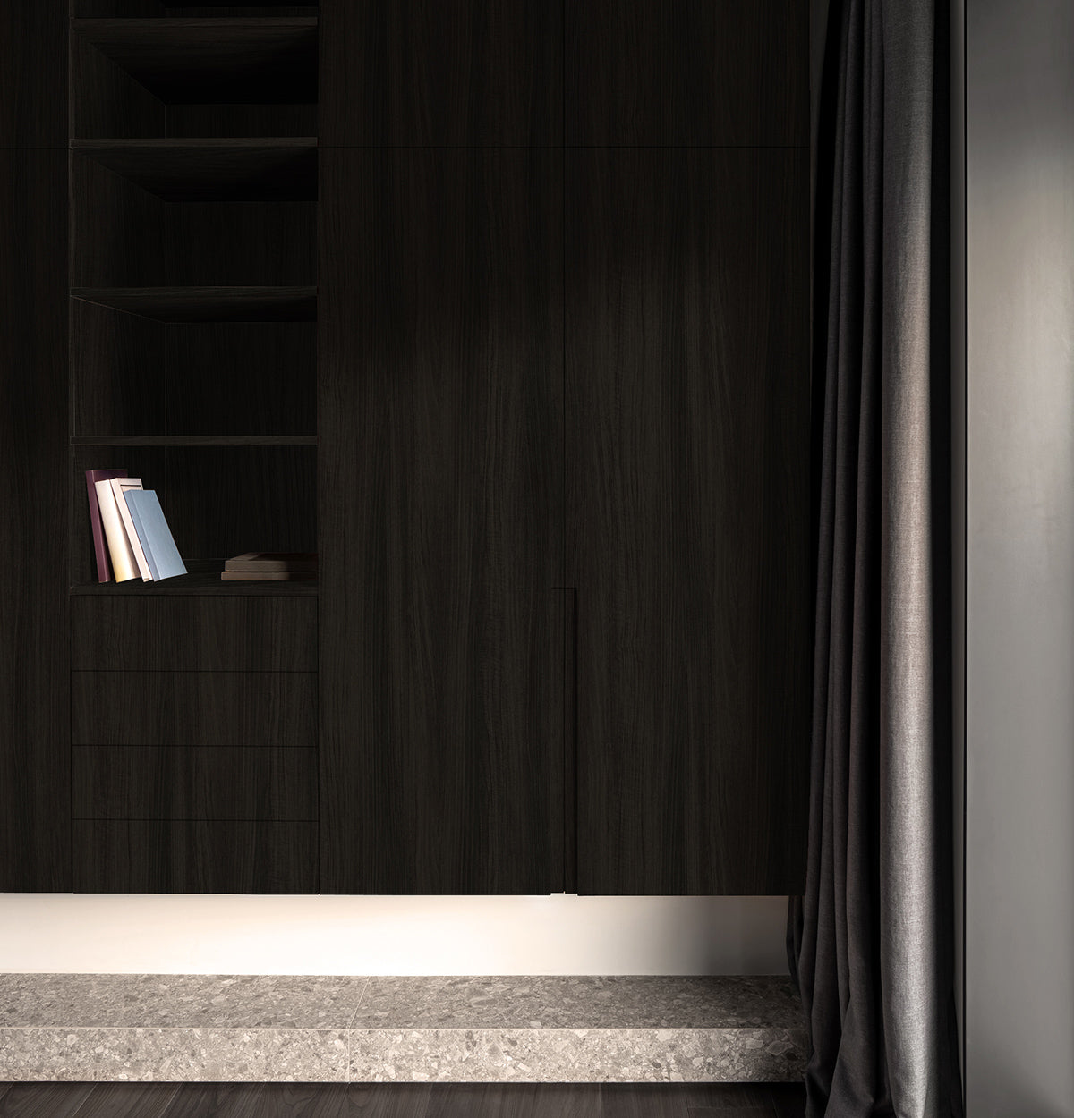 Vento Walnut EVOGRAIN Hyperreal on Plywood