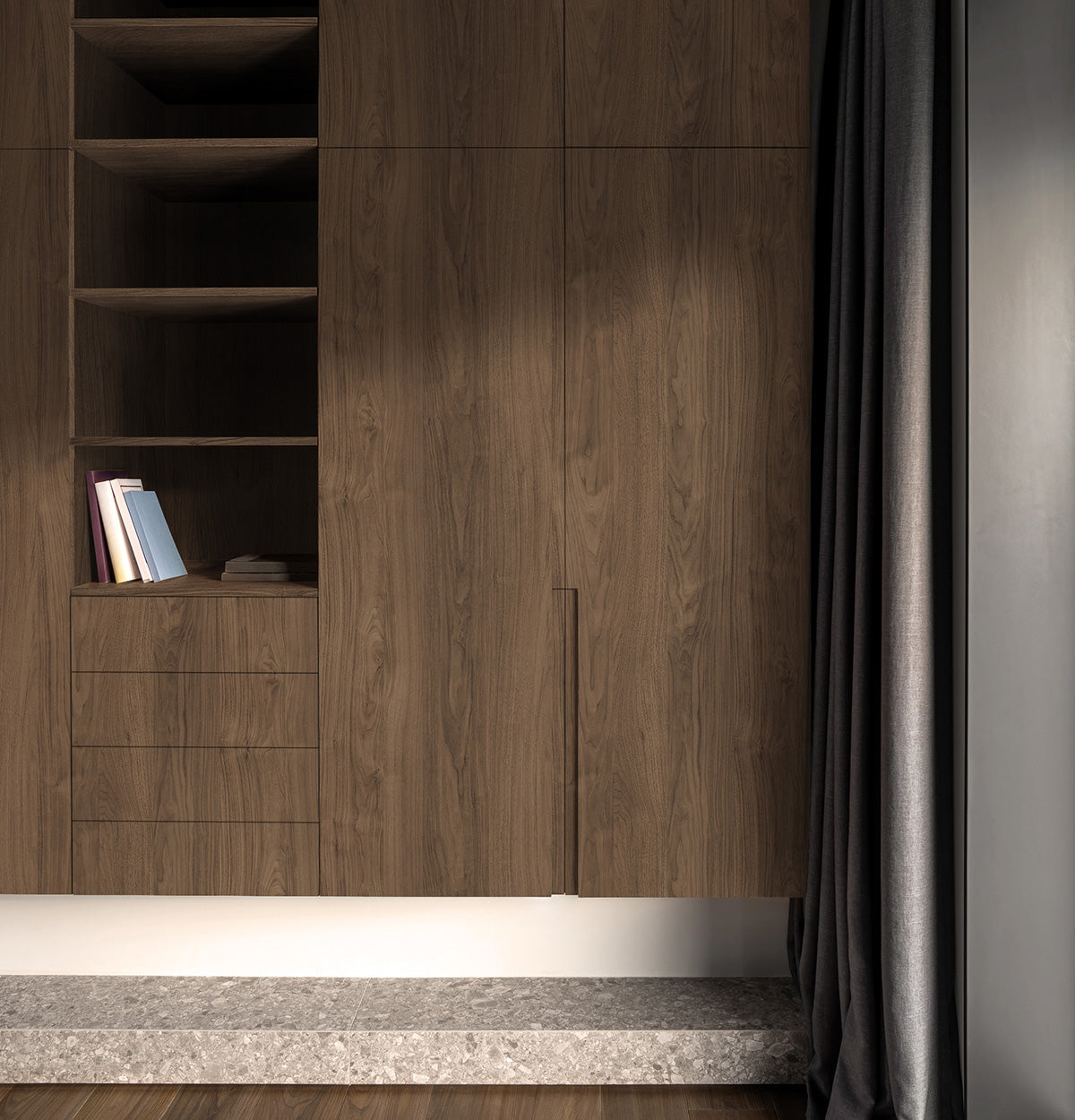 Warm Walnut EVOGRAIN Hyperreal on Laminate