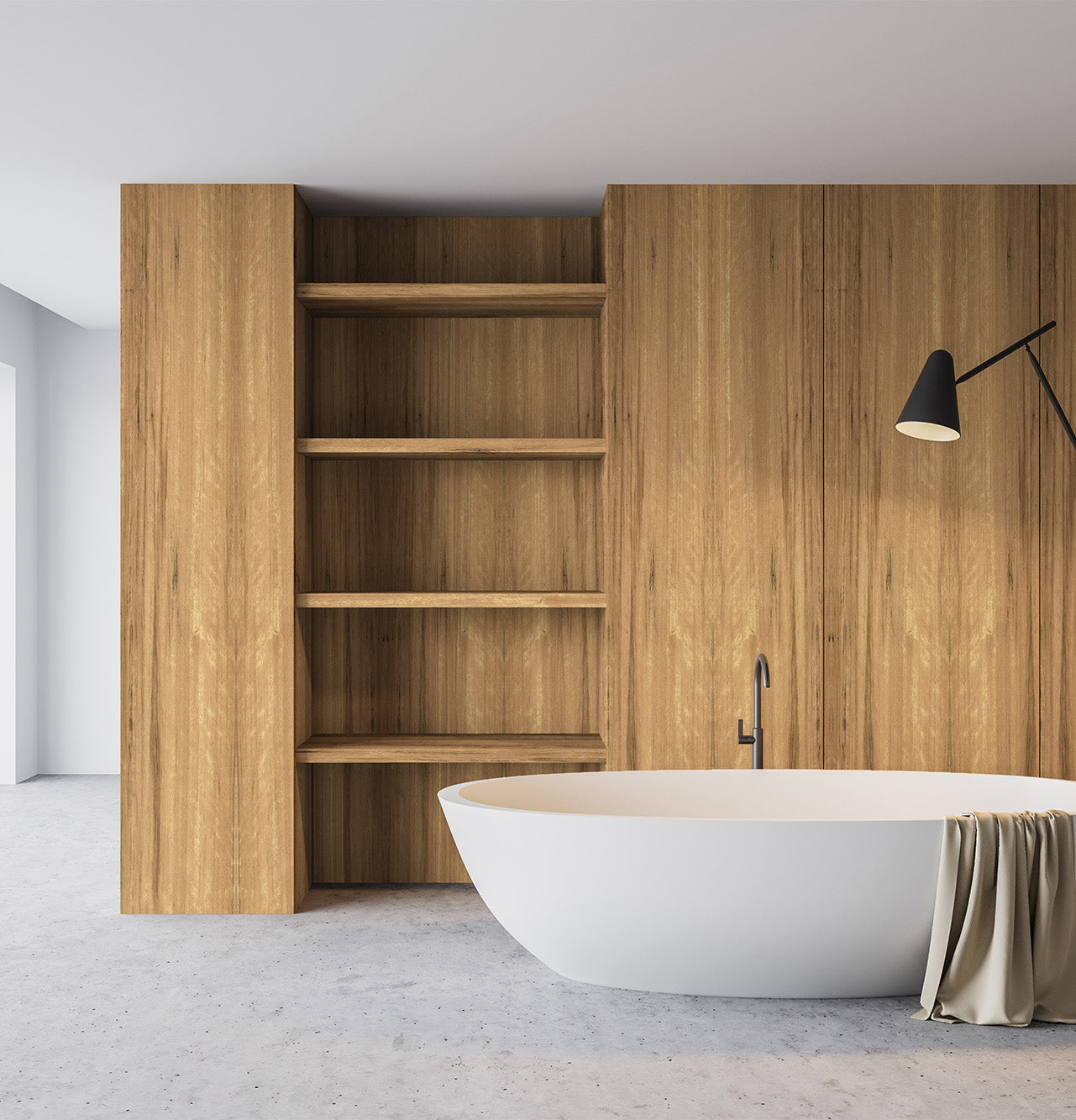 Blackbutt Veneer Natural Feature Grade on Moisture Resistant MDF