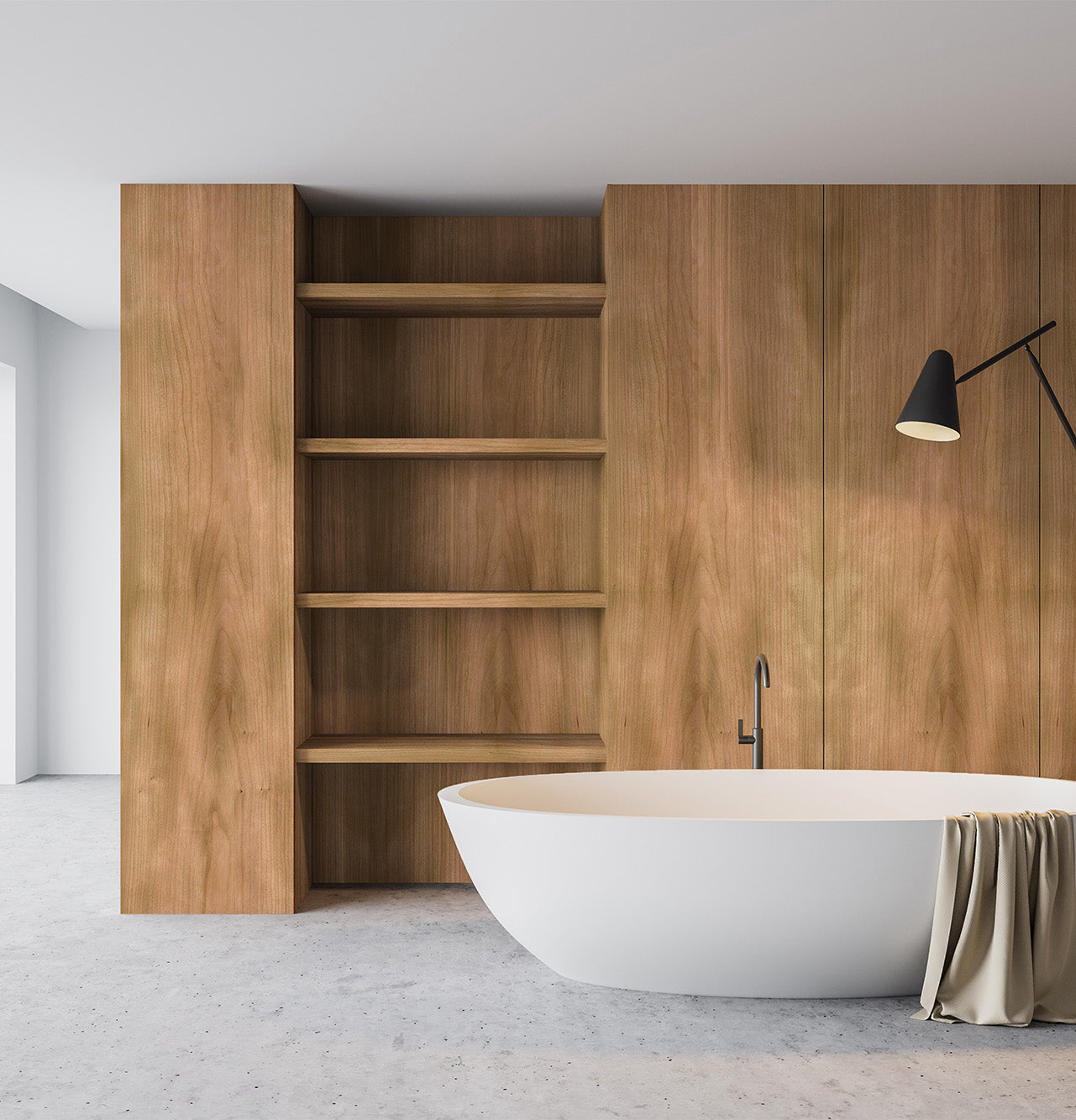 American Cherry Veneer Crown Cut on Plywood