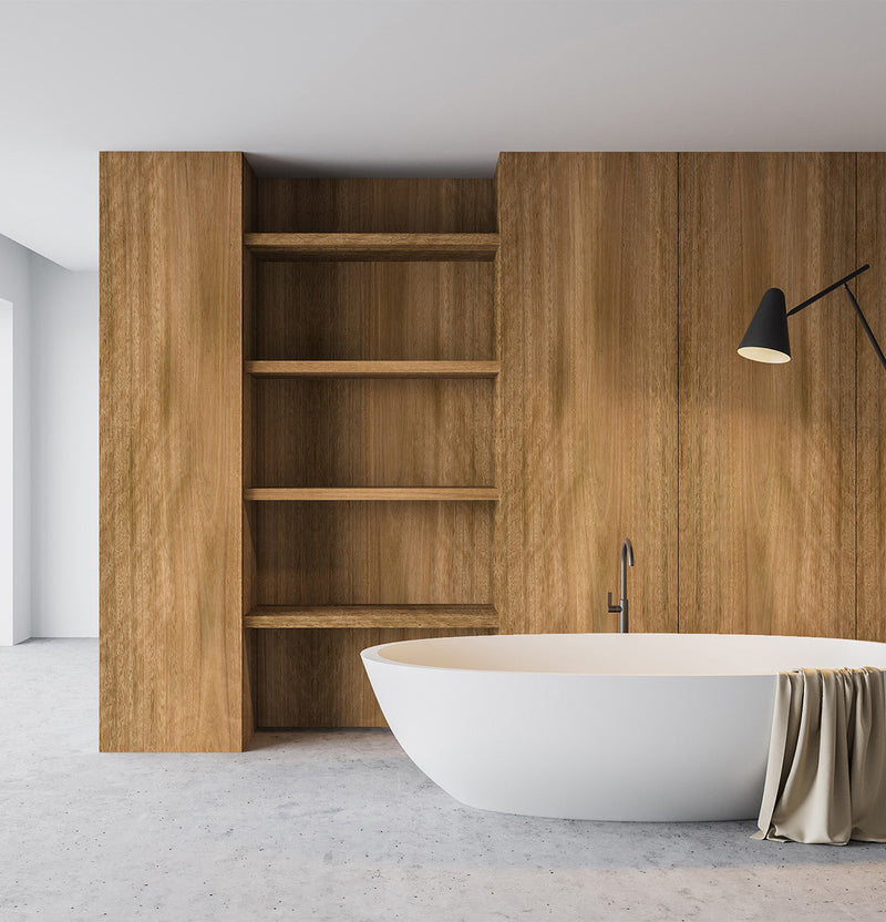 Spotted Gum Veneer Crown Cut on HMR Moisture Resistant Particleboard