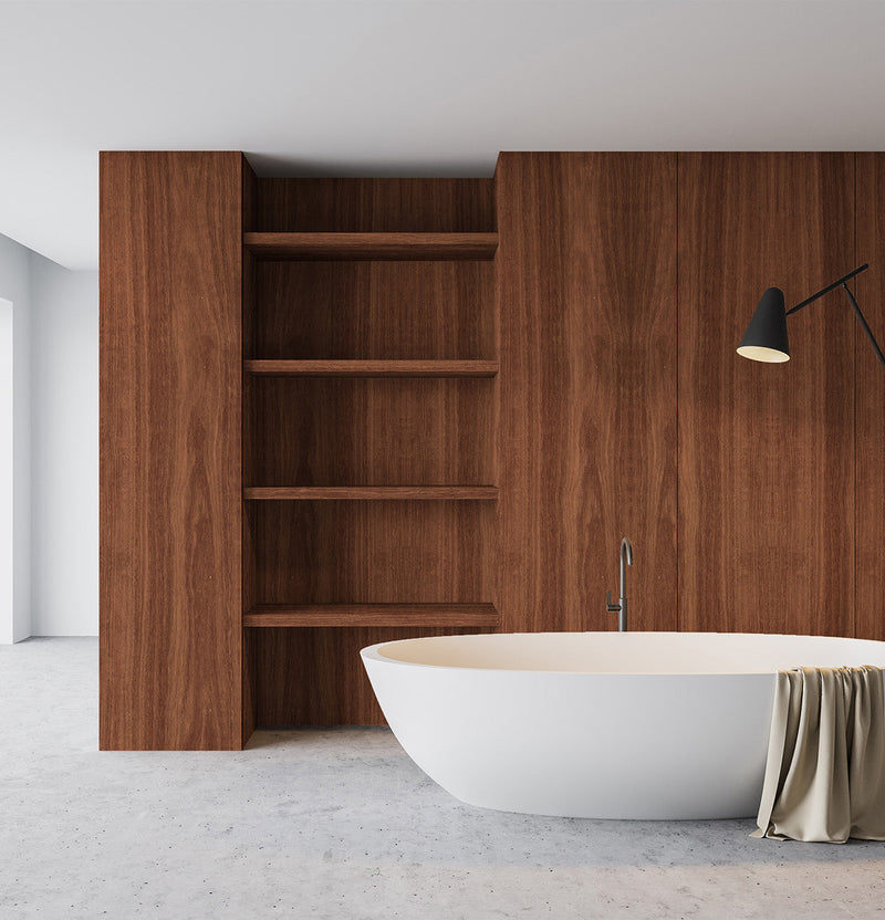 Jarrah Veneer Crown Cut on Plywood
