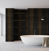 Smoked Eucalyptus Veneer Quarter Cut on Black Moisture Resistant MDF