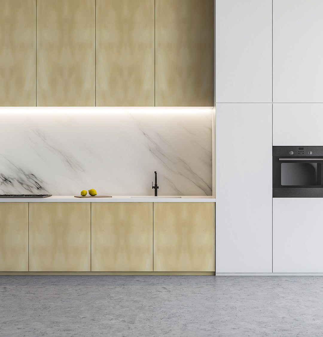 Austral Araucaria Hoop Pine Veneer on Black Moisture Resistant MDF