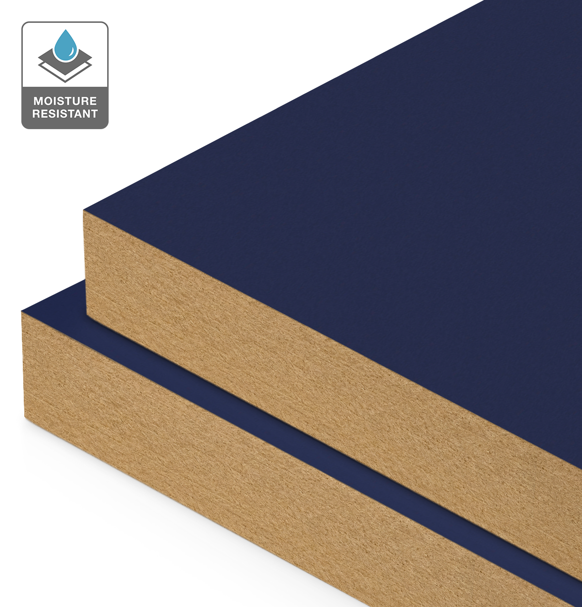 Formica Blue Moon on Moisture Resistant MDF