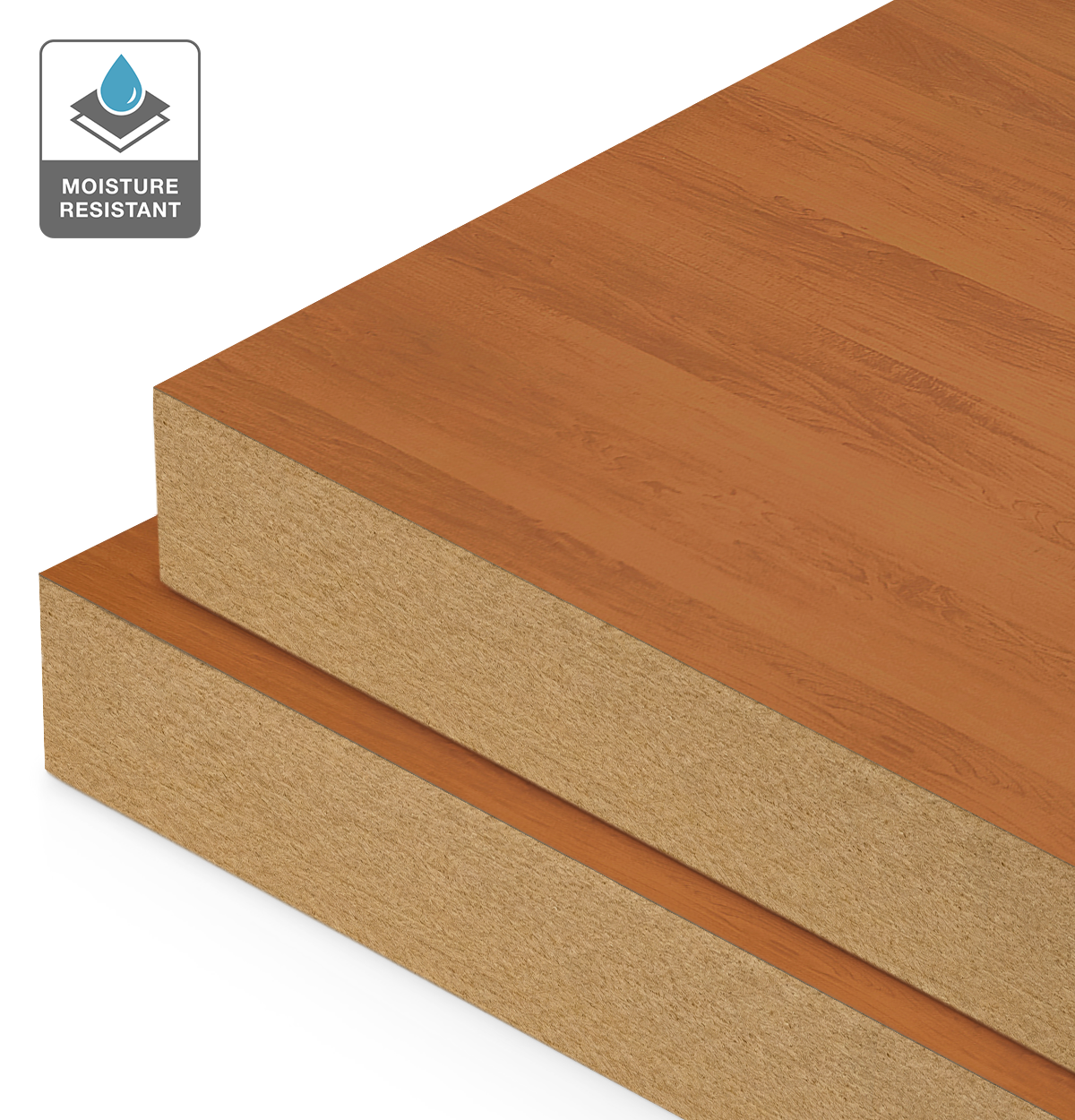 Formica Cherry on Moisture Resistant MDF