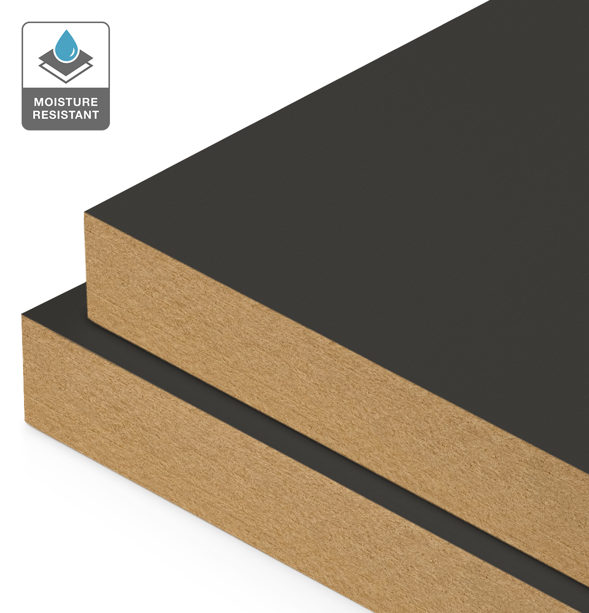 Formica Deep Anthracite on Moisture Resistant MDF