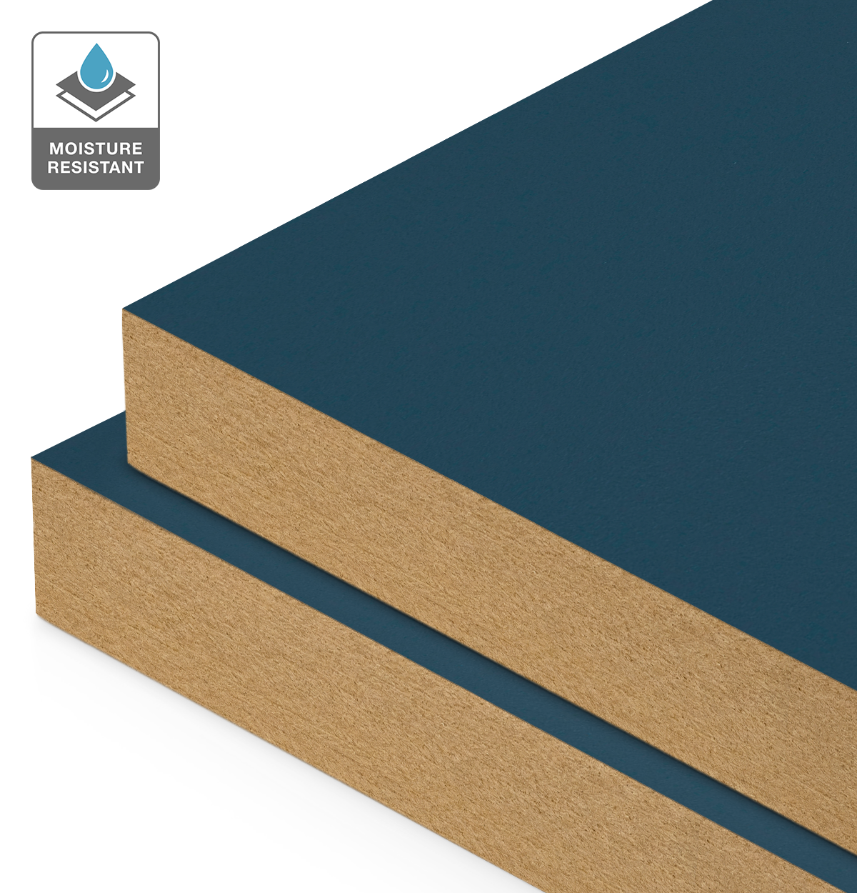 Formica Deep Sea on Moisture Resistant MDF