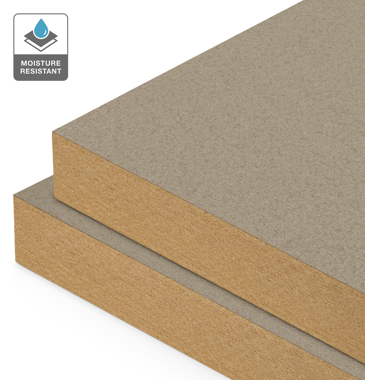 Formica Finesse Taupe on Moisture Resistant MDF