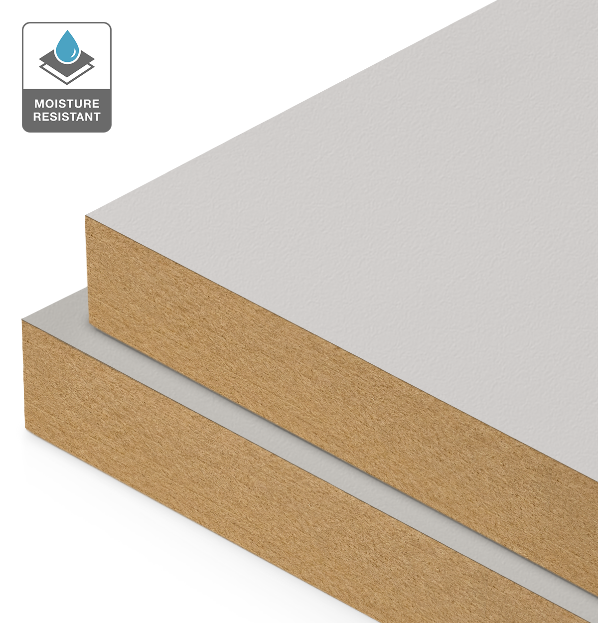 Formica Opal Grey on Moisture Resistant MDF