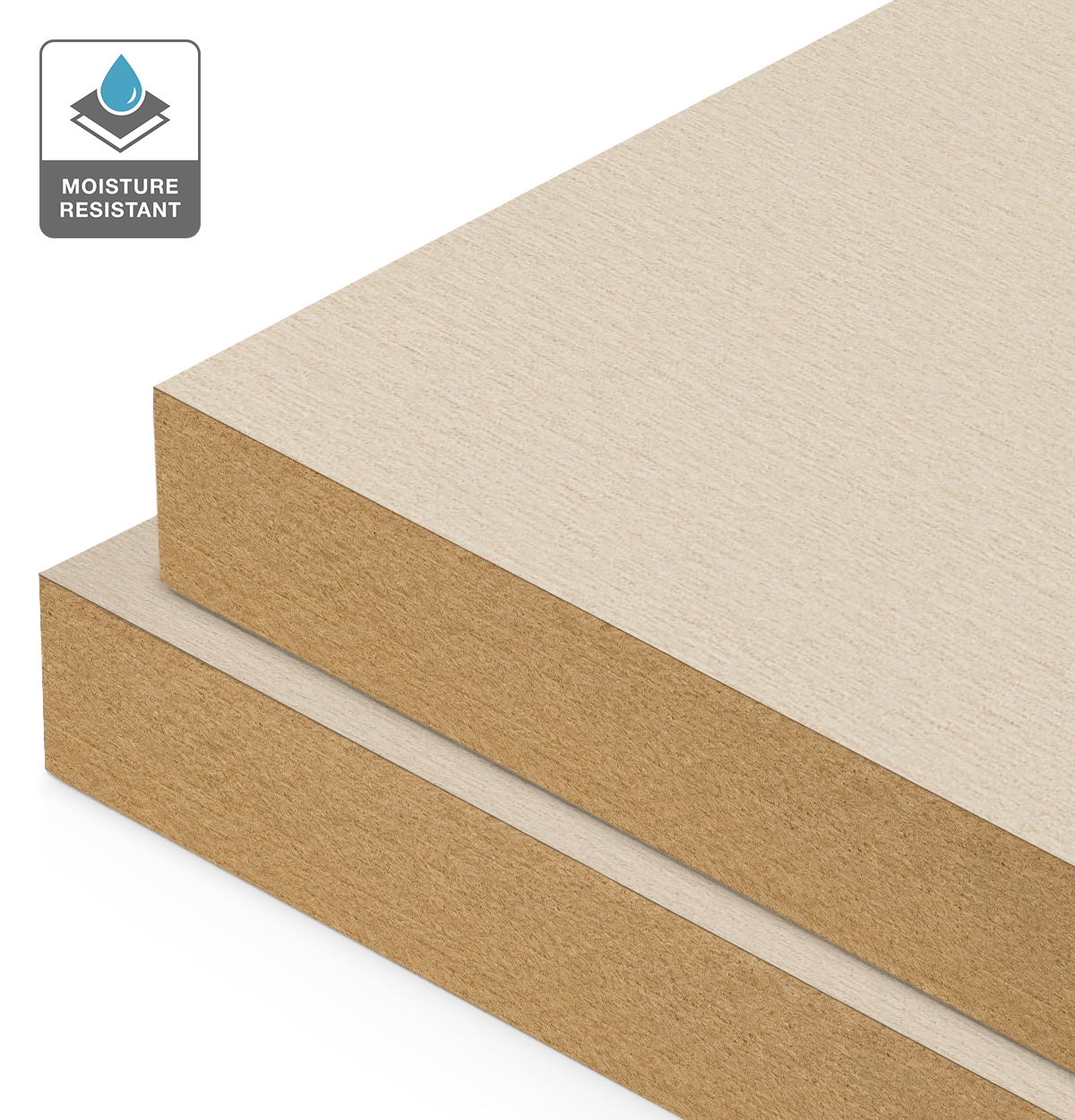 Formica Rock Salt on Moisture Resistant MDF