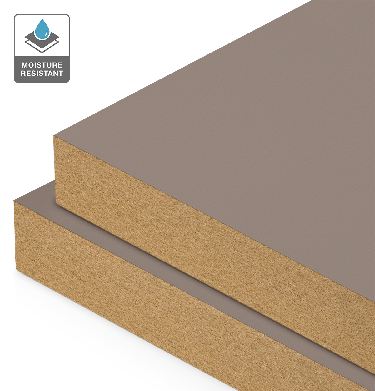 Formica Sarum Grey on Moisture Resistant MDF