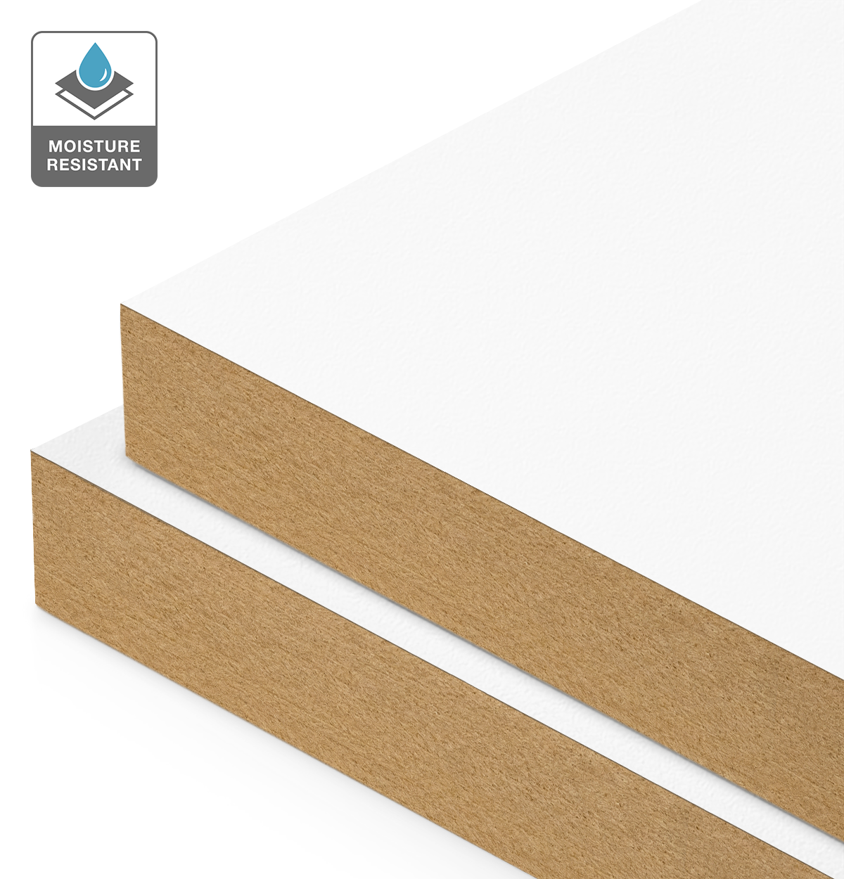 Formica Snowdrift on Moisture Resistant MDF