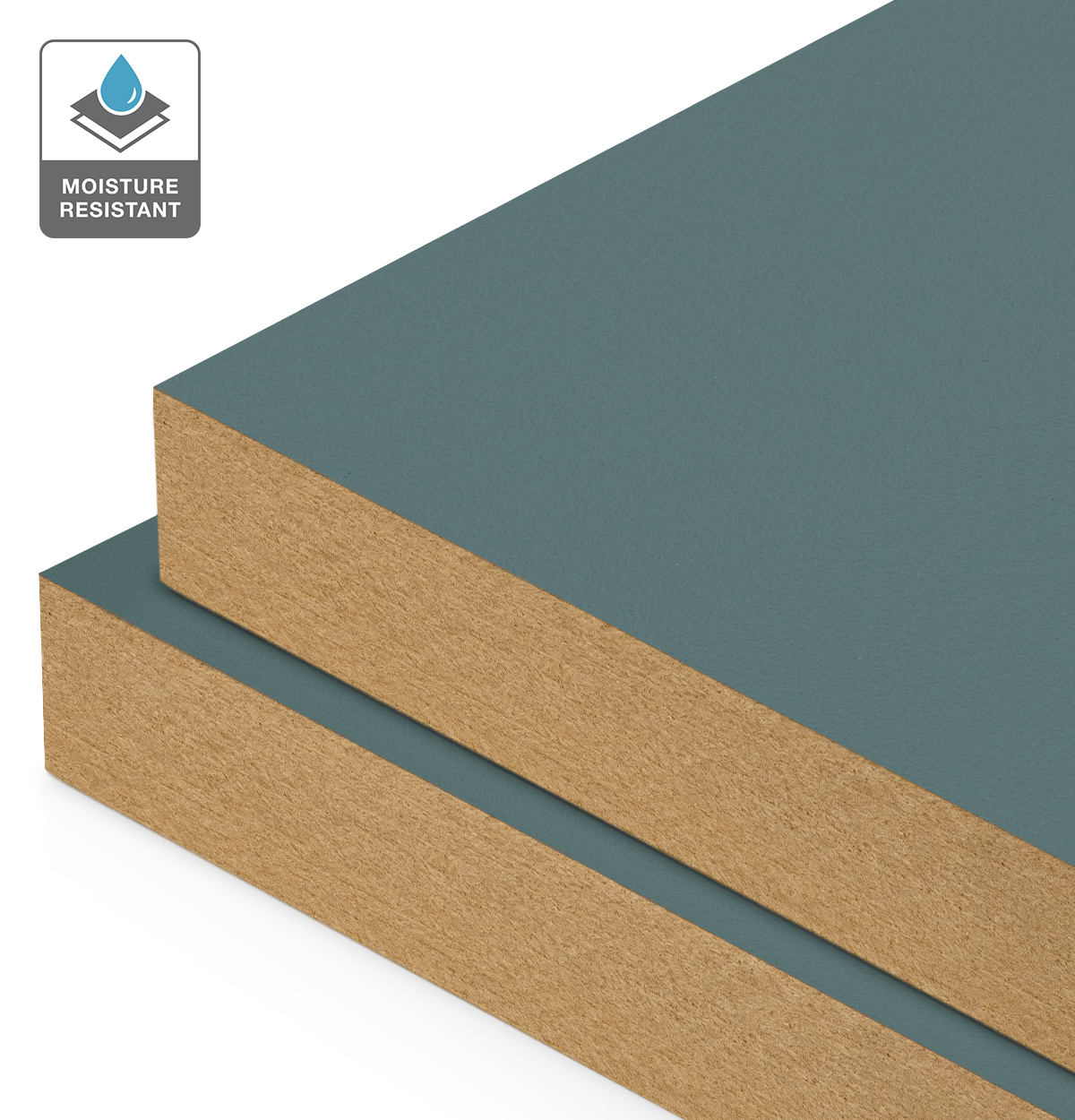 Formica Teal on Moisture Resistant MDF