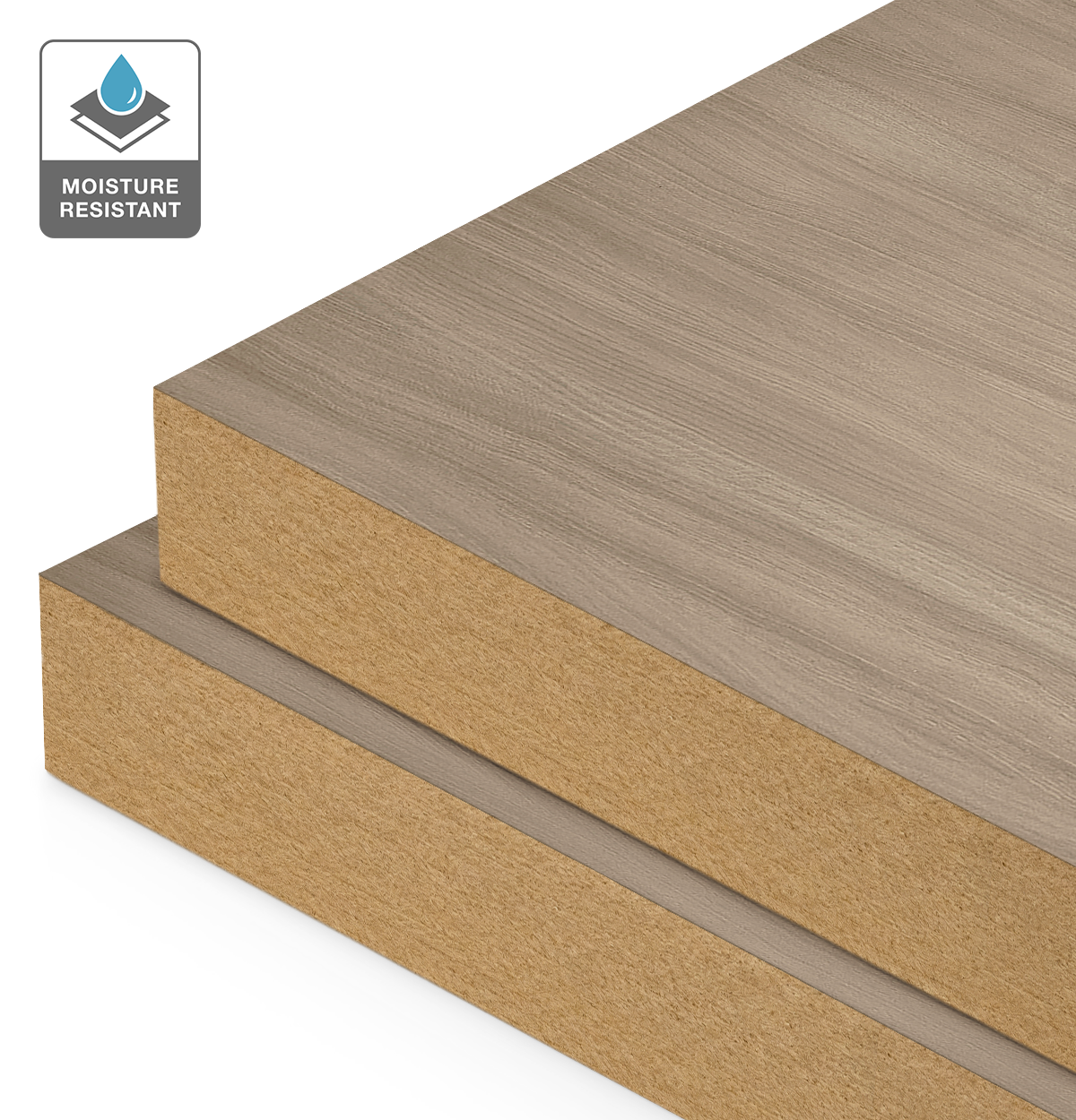 Formica Gentle Oak on Moisture Resistant MDF