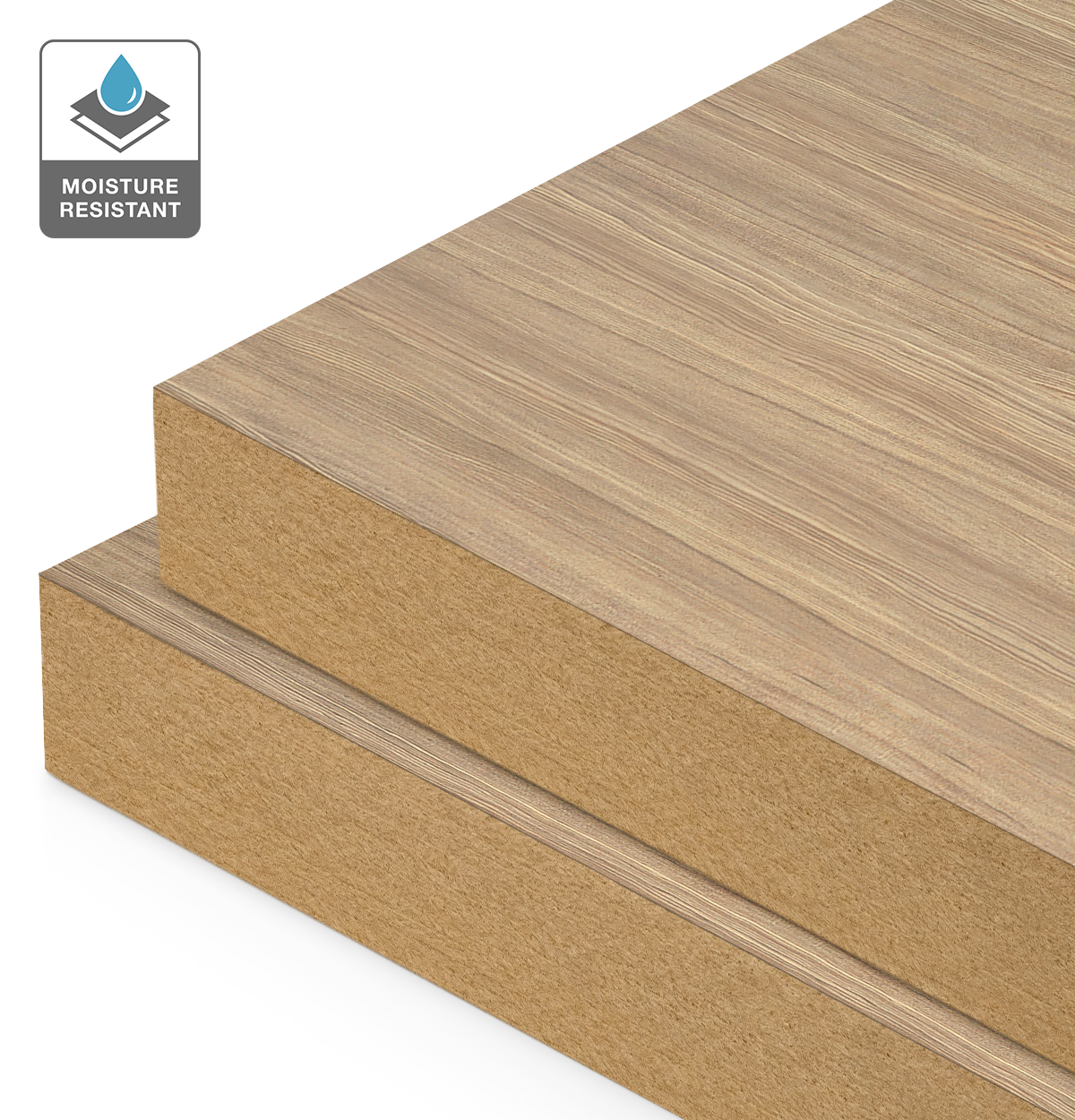 Formica Mocha Firwood on Moisture Resistant MDF