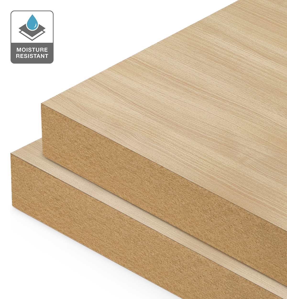 Formica Natural Oak on Moisture Resistant MDF