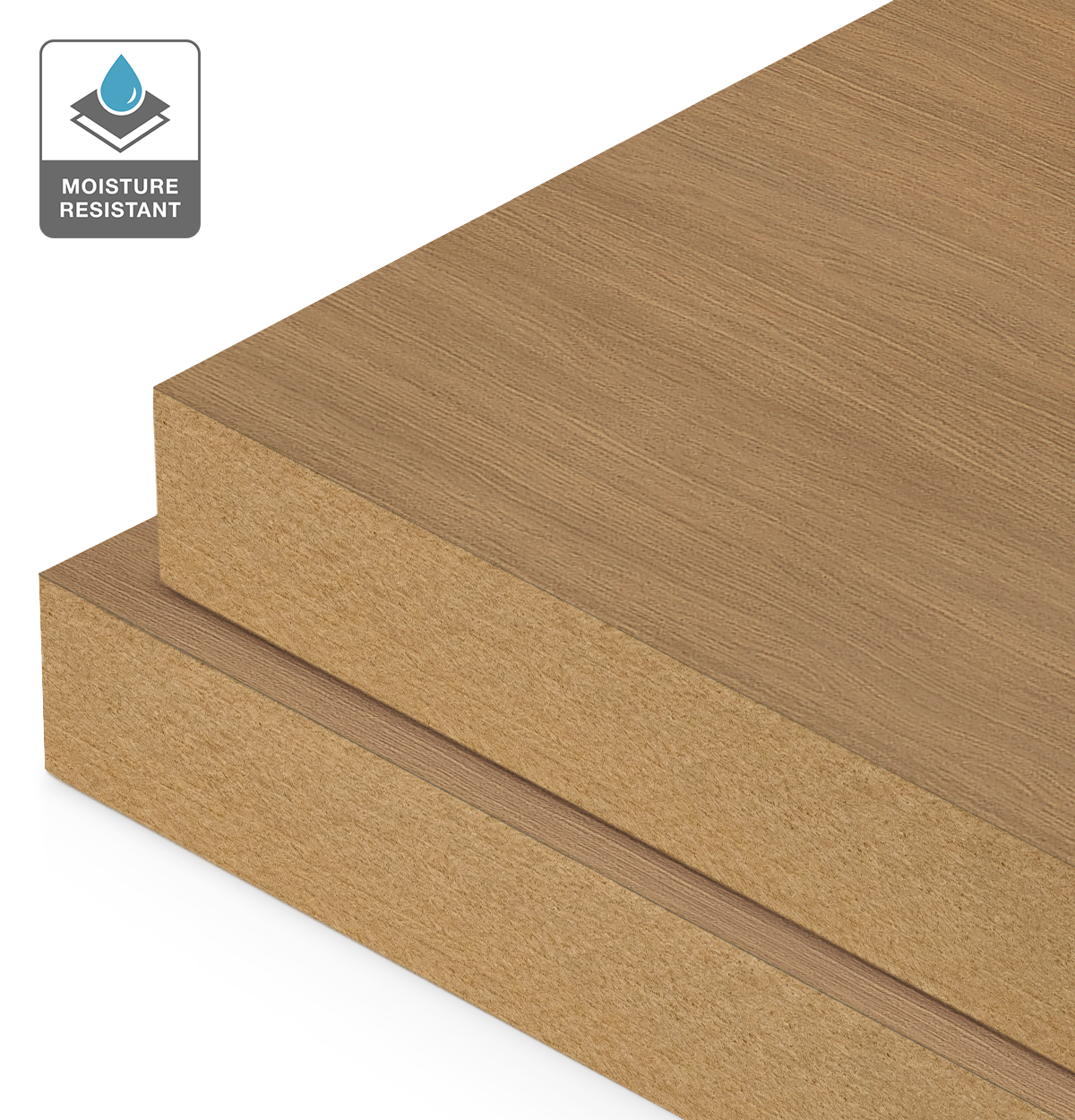 Formica Sapporo Oak on Moisture Resistant MDF