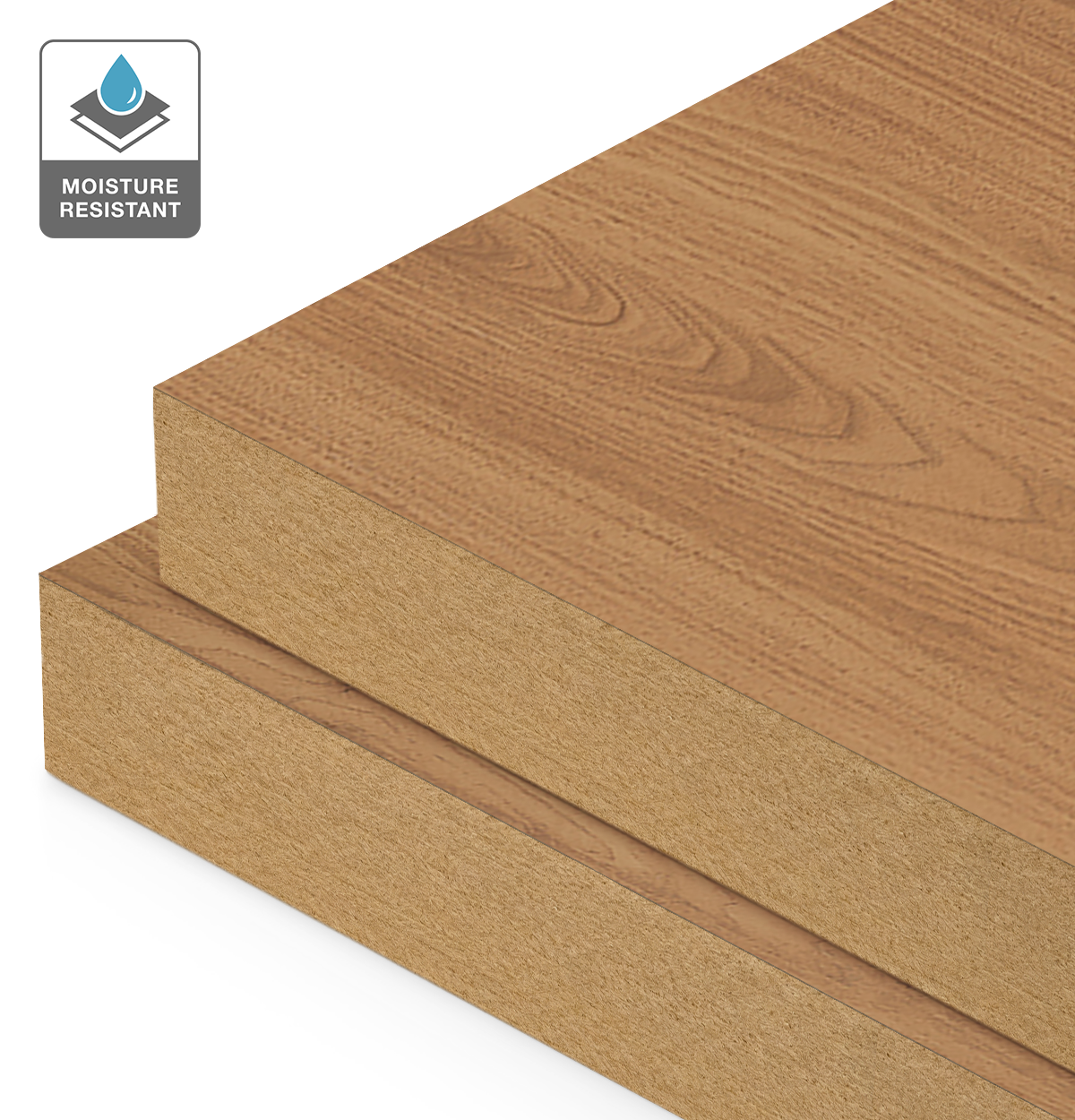 Formica Tassie Oak on Moisture Resistant MDF
