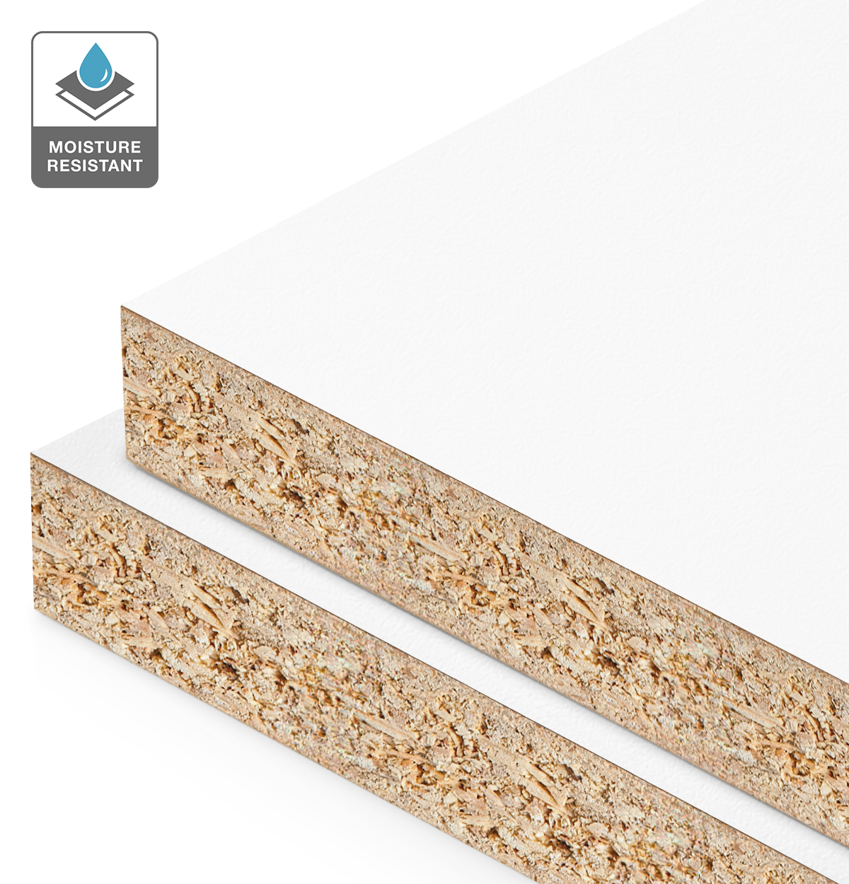 Formica Snowdrift on Moisture Resistant Particleboard