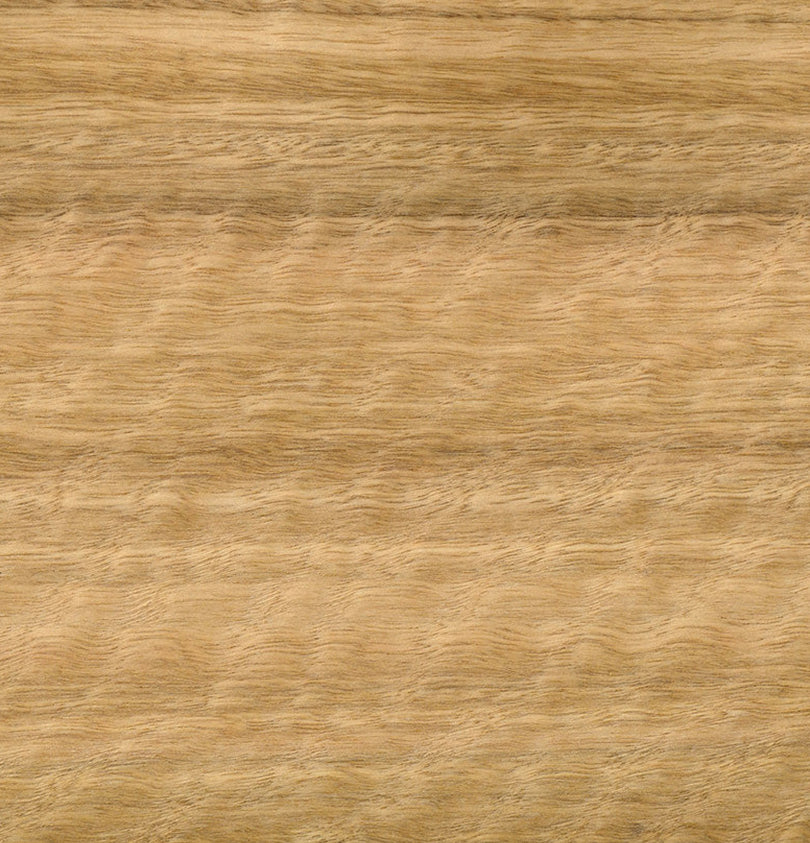 Spotted Gum Veneer Quarter Cut Cross Grain on Black Moisture Resistant MDF