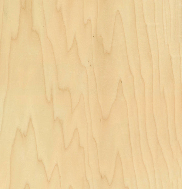 Rock Maple Veneer Crown Cut on Black Moisture Resistant MDF