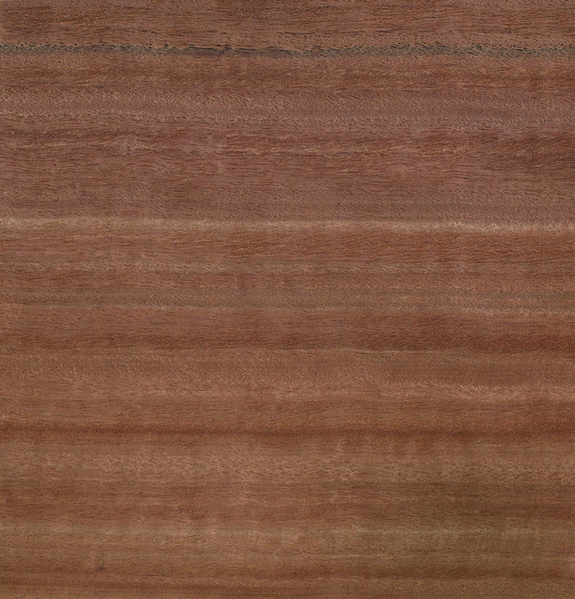 Red Gum Veneer Mismatched Cross Grain on Black Moisture Resistant MDF