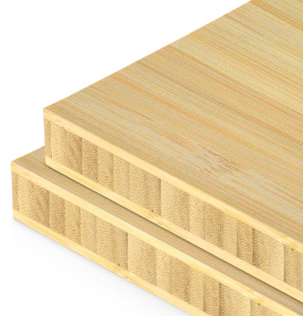 Narrow Grain Natural Bamboo Plywood